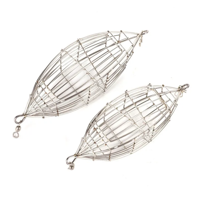 

outdoor Fishing Bait Cage Stainless Steel Small Fishing Bait Cage Fishing Tool