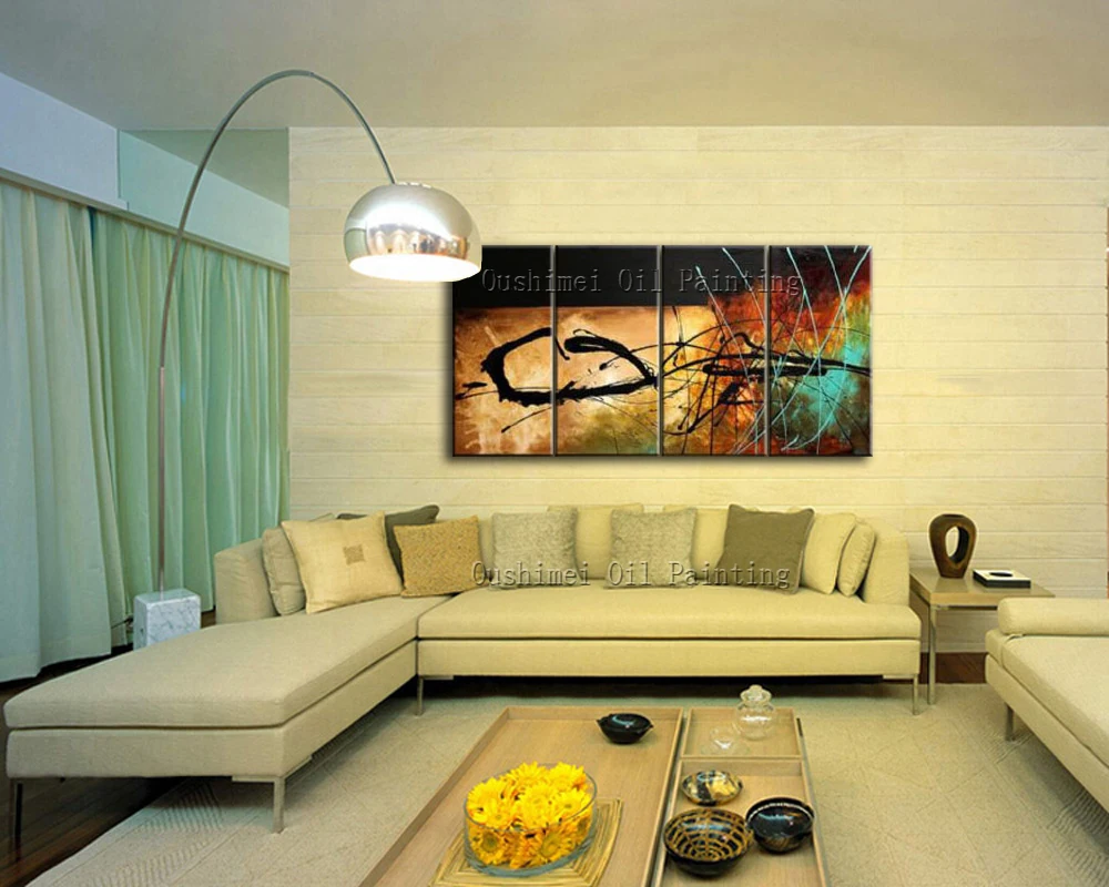 Популярный дизайн высокое качество современная абстрактная настенная живопись