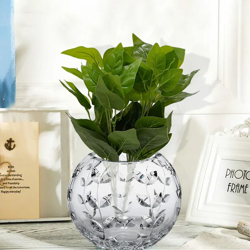 1 пучок имитация растения Настенный декор зеленые лист 7 головы моделирование