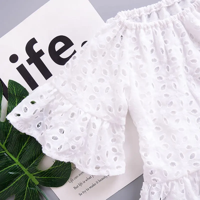 2019 Summer Newborn Baby Dress Clothes Girl Princess Fly Sleeve Lace Infant Dresses | Детская одежда и обувь