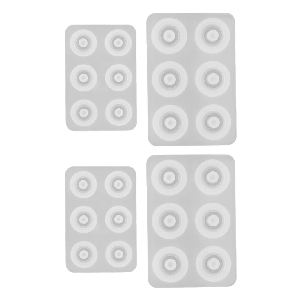 Прозрачные круглые большие силиконовые бусины 4 набора|Принадлежности для