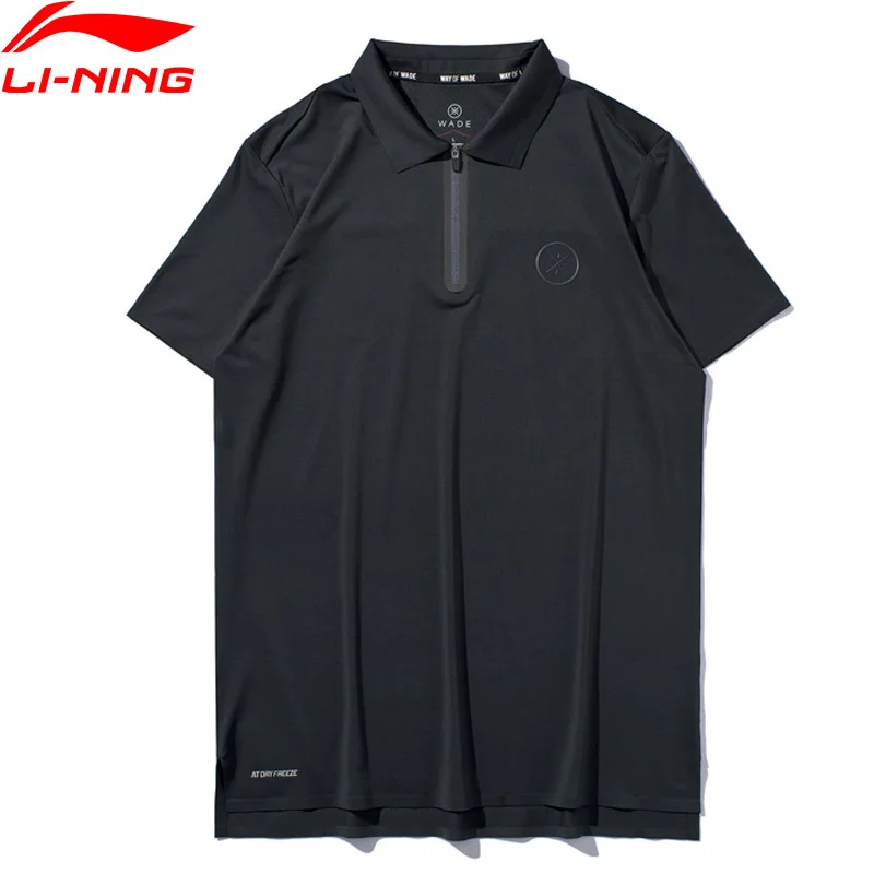 Li Ning Мужская Спортивная Футболка поло серии Уэйд AT._UV 40 + на сухой дышащей тонкой
