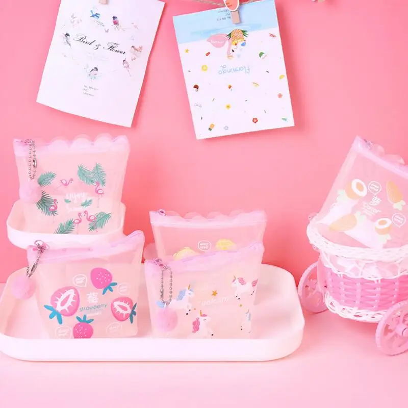 Милый школьный чехол карандаш Kawaii мультяшный для фламинго большой пенальти