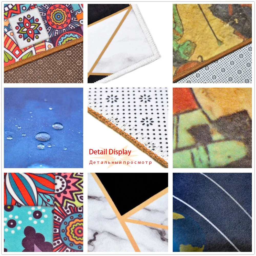 

Straw Weave Pattern Rugs And Carpets For Baby Children' Home Living Room Soft Non Slip Hallway Bedroom kitchen Door Floor Mats