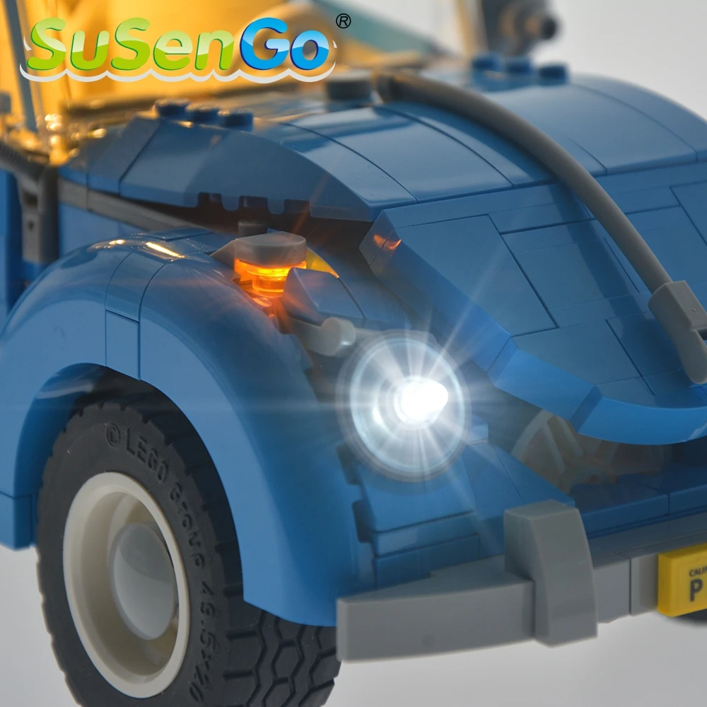 Светодиодный светильник SuSenGo набор для игрушек 10252 Beetle ing совместимый с 21003 без