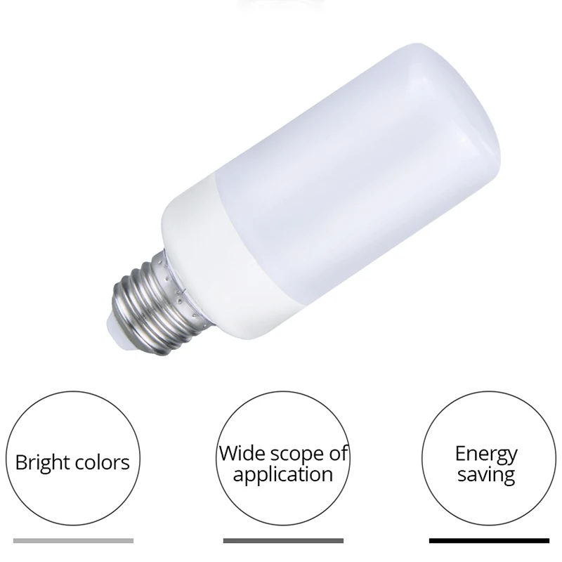 Светодиодный светильник с цветным эффектом пламени имитацией природы лампа