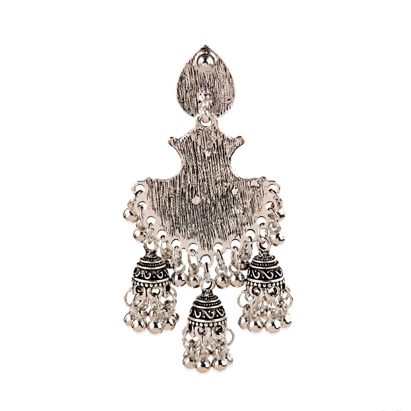 Серьги Jhumka в ретро стиле с египетскими колокольчиками и кисточками модные