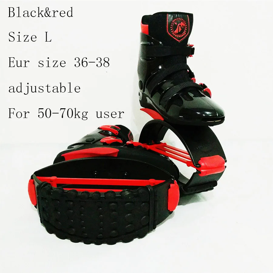 Black red L Обувь для прыжков с кенгуру; обувь для похудения; спортивная обувь для фитнеса; Saltar; Тонизирующая обувь; кроссовки на танкетке для женщин и мужчин - Цвет: Black red L