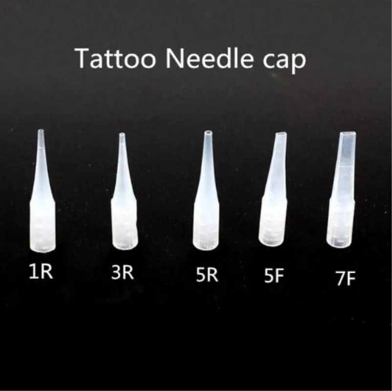 100 шт. одноразовые колпачки для тату машинки 1R 3R 5R 5F 7F|permanent makeup needle caps|needle 1r5f tattoo