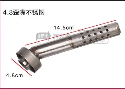 48mm stainless 1 Yolinson мотоциклетные запчасти 48 мм 51 мм 60 мм akrapovic yoshimura выхлопная труба Dbkiller для r1 r3 ktm ect crf230 z800 выхлопная труба - Цвет: 48mm stainless 1