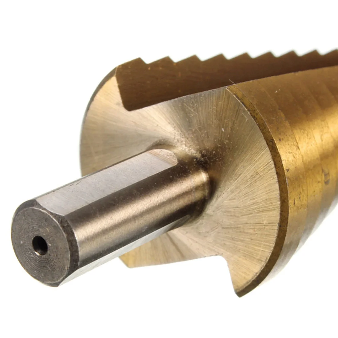 

HSS Triangle Shank Pagoda Step Drill Bit Suitable for Cutting Holes on Steel Brass Wood Plastic