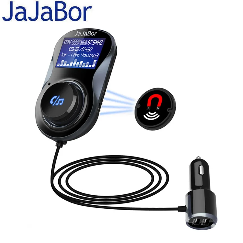 Автомобильный комплект jajabor с Bluetooth громкой связью fm-передатчик A2DP беспроводной
