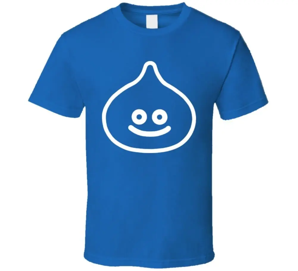 Футболка в стиле ретро Dragon Quest Slime Летняя мужская модная футболка Удобная