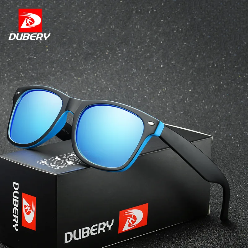 

MYT_0159 DUBERY Brand Design Polarized Sunglasses Men Driver Shades Male Vintage Sun Glasses For Men Spuare Mirror Summer UV400