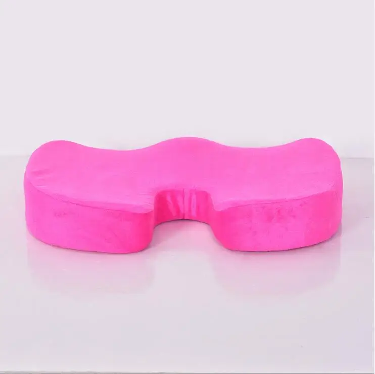 rose pink Дорожная дышащая подушка для сидения копчик ортопедическая пена с эффектом памяти U сиденье массажное кресло подушка для автомобиля офисное украшение дома - Цвет: rose pink