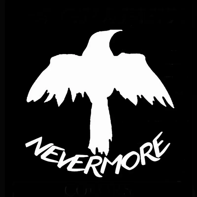14 см * Ворон Nevermore виниловая наклейка птица крона Эдгар Аллан стикер для стайлинга