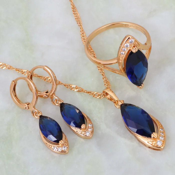Комплект из кольца и серёг с кулоном цирконом|sets pendant|jewelry sets pendantjewelry yellow |