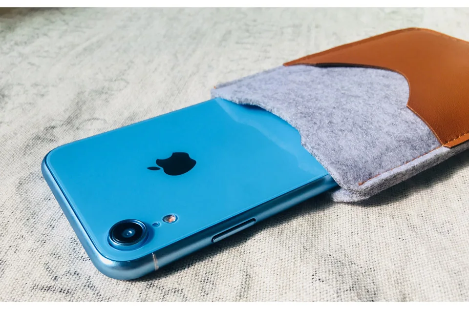 Чехол для Apple iPhone XR, чехол для мобильного телефона, сумка ручной работы из шерстяного войлока, чехол-кошелек, сумки для iPhone xr, 6,1 дюймов, защитный чехол