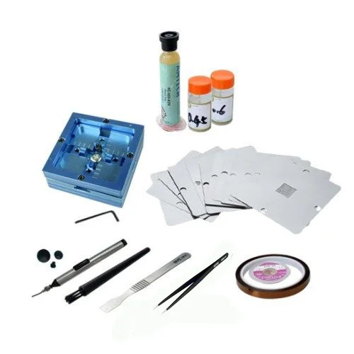 BGA Kit реболлинга станция + 11 шт. PS3/XBOX360/Wii трафареты 80*80 мм припои инструменты|tool