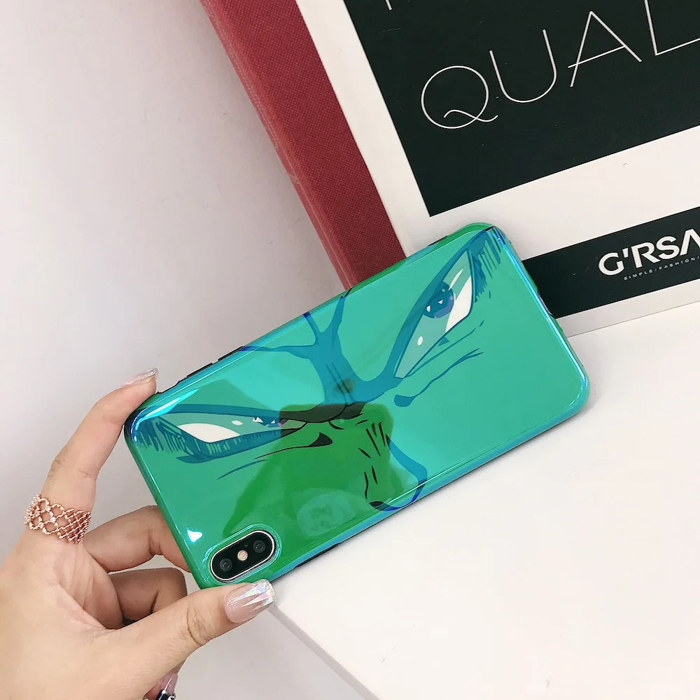 Мягкий чехол IMD с мультяшными глазами для iPhone 6 6Plus 6s plus 7 7Plus 8 8Plus X Xs XR Max телефона