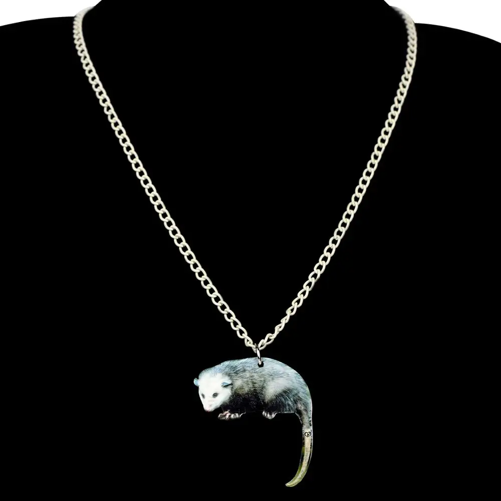 WEVENI акриловая подвеска Possum уникальный дизайн животных ювелирные изделия для