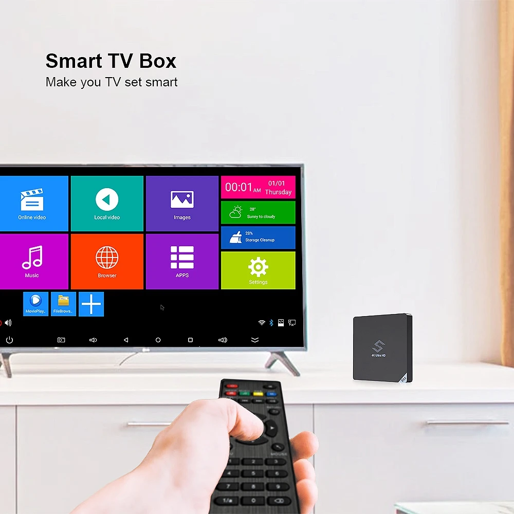 Beelink S95 ТВ приставка Android 8,1 Amlogic S905X2 2,4 ГГц/5,8 ГГц Wi-Fi, Bt4.0 Поддержка 4 к HD медиа плеер H.265 комплект ТВ коробка