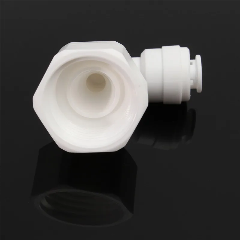 Elbow Female Quick Fittings 1/2" thread To 1/4" Push Fit Tube Connection Adapter For RO Water System | Бытовая техника