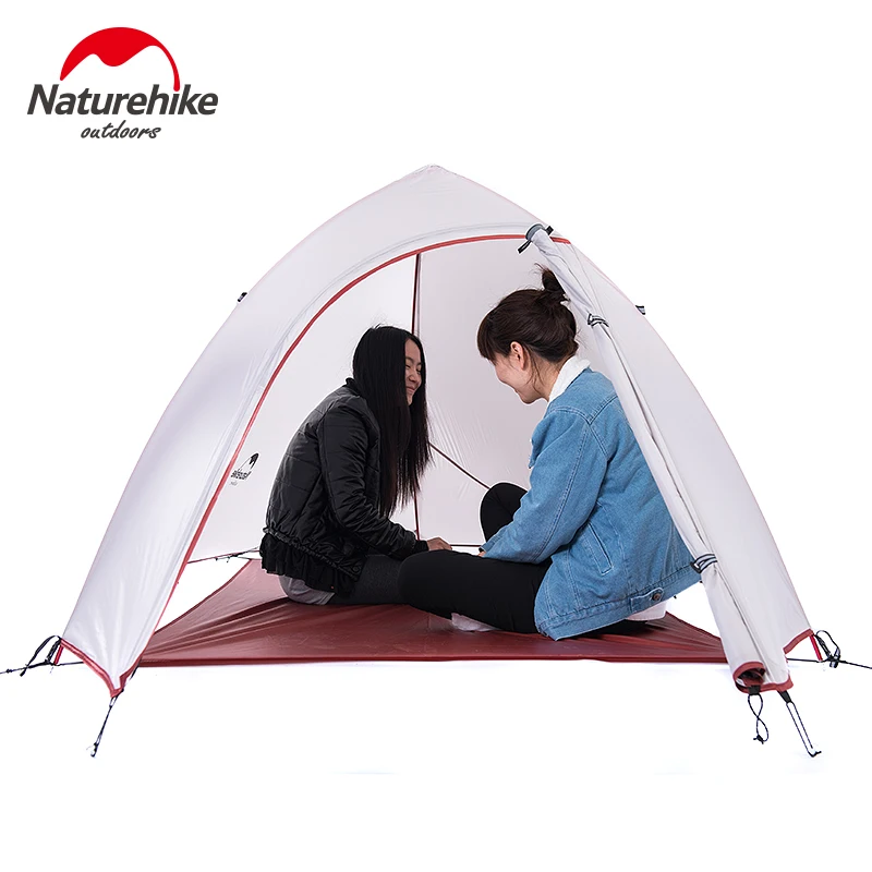 Kaufen Naturehike Zelt 1-2 Person Wandern Camping Zelt Doppel Schicht Ultraleicht Silica Gel Outdoor Zelt Wasserdicht 3000 +