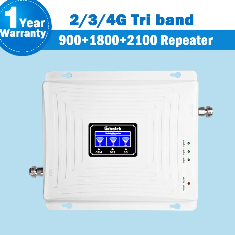 Lintratek 2 г 3 4 gsm репитер 900 DCS/LTE 1800 repetidor группа WCDMA /UMTS 2100 Группа 1 cellular Усилитель