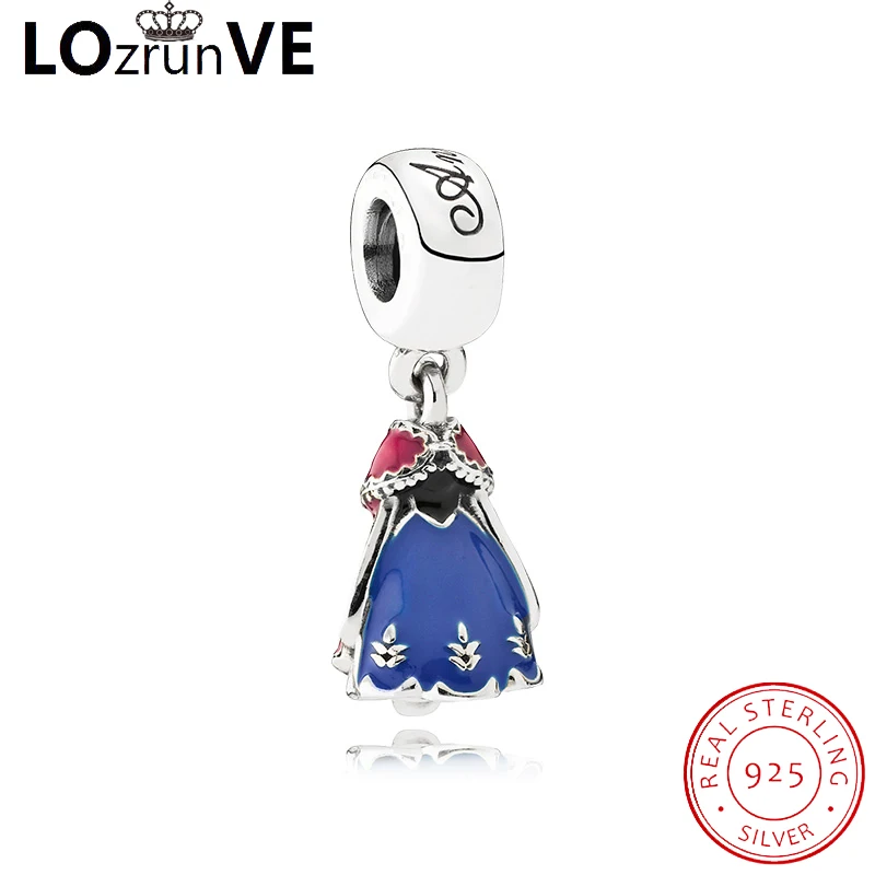 LOZRUNVE оригинальный 925 Серебро DIY очаровательные модные элегантные pandulaso браслет из