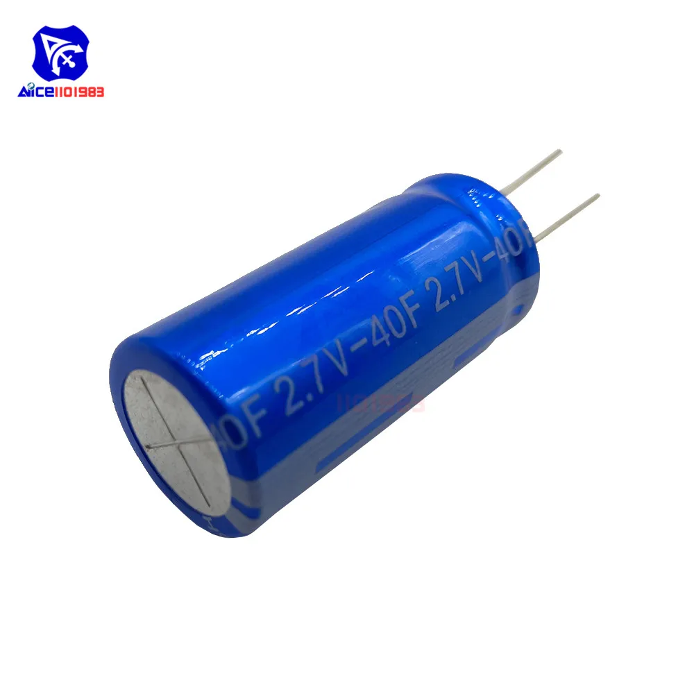 Ultracapacitor 2 7 в 40F 40*18 мм низкая ESR высокая частота сверх яркий конденсатор 2.7V40F 40x18 для