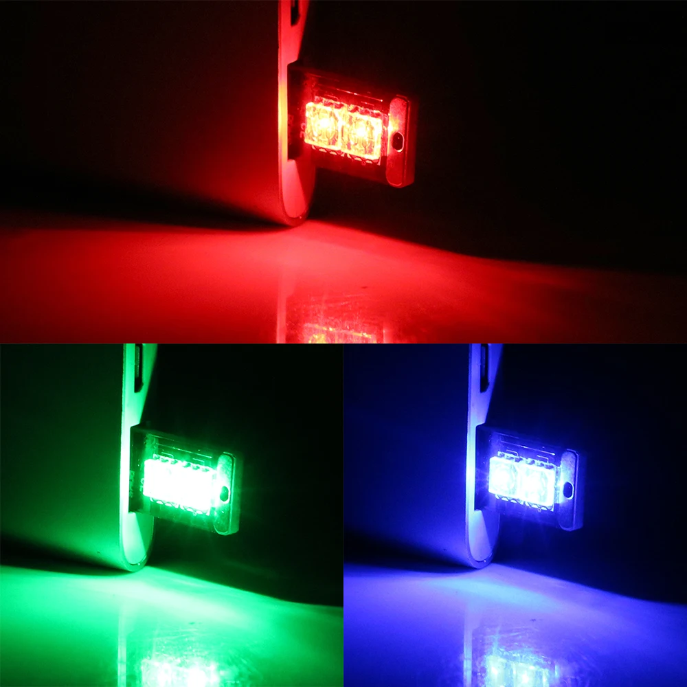 YOSOLO USB Автомобильный светодиодный атмосферный светильник 3 цвета сенсорное и