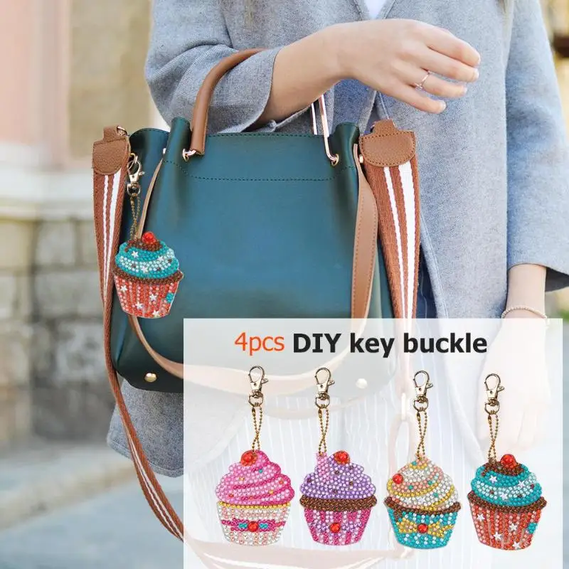 4 шт. DIY Полный Дрель Алмаз особенной формы картина кекс брелок кулон креативные