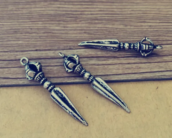 5 шт./лот Подвески в виде медной короны из античного серебра 7 мм x 35 мм|pendant charms|charm