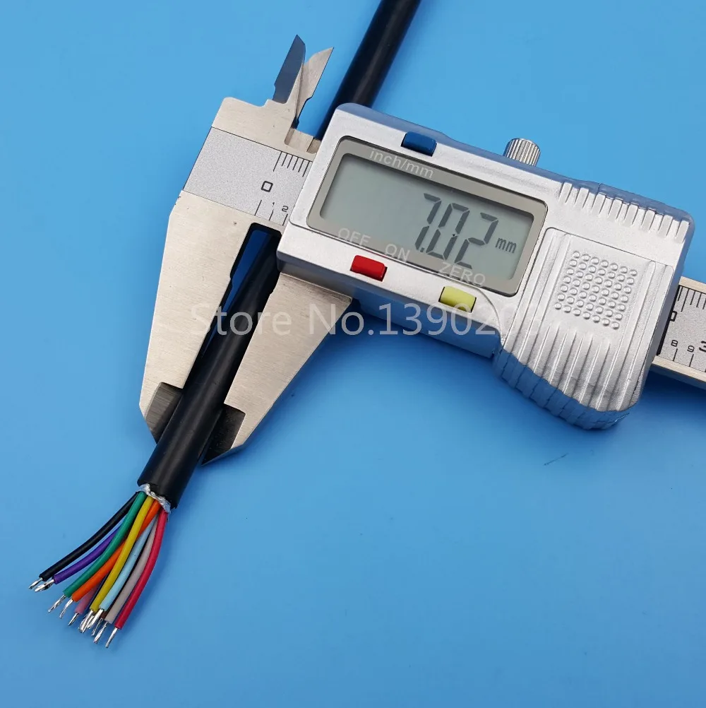 2 пары водонепроницаемый черный 12 контактный Кабель с разъемом для кабеля IP68 24AWG 20