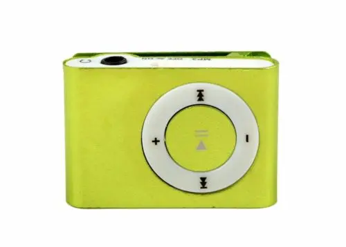 Зеленый Металлический USB 2,0 зеркальный портативный MP3 плеер мини-клип MP3 плеер водостойкий Спорт mp3 музыка плейер Волкман lettore mp3 - Цвет: Зеленый