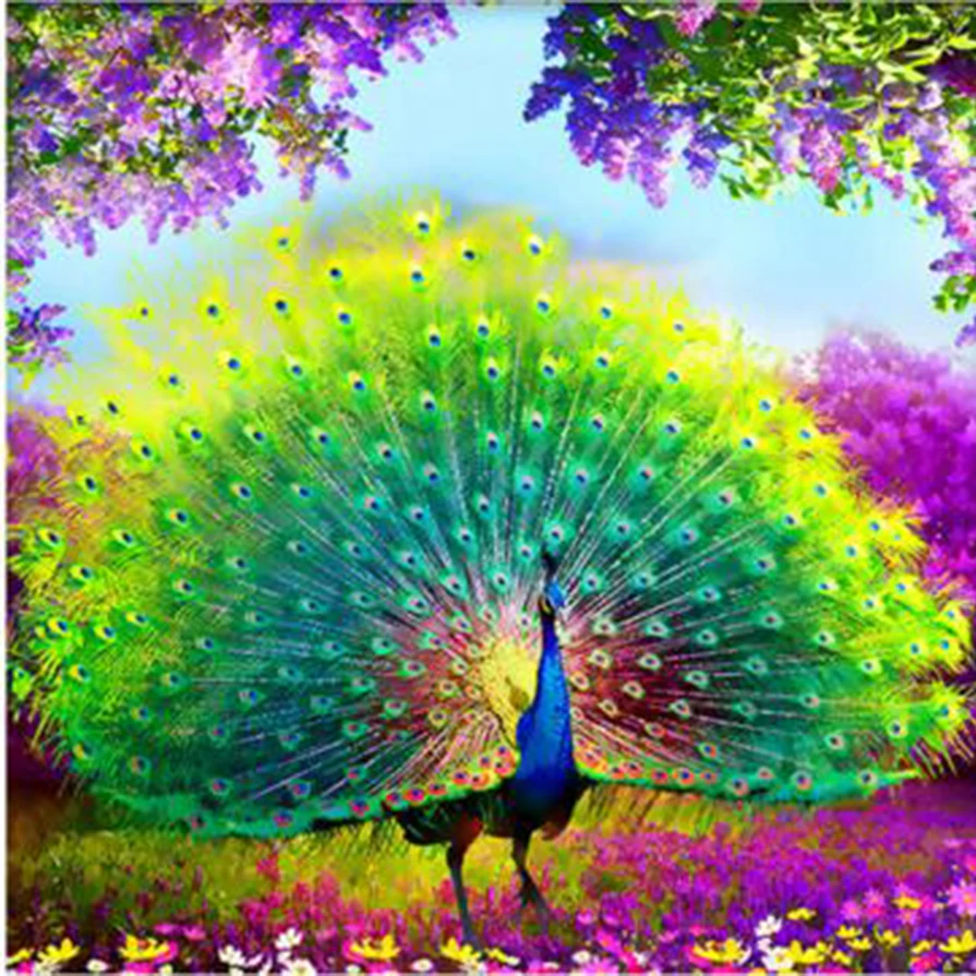 Набор для алмазной вышивки Павлин ST93 | Дом и сад