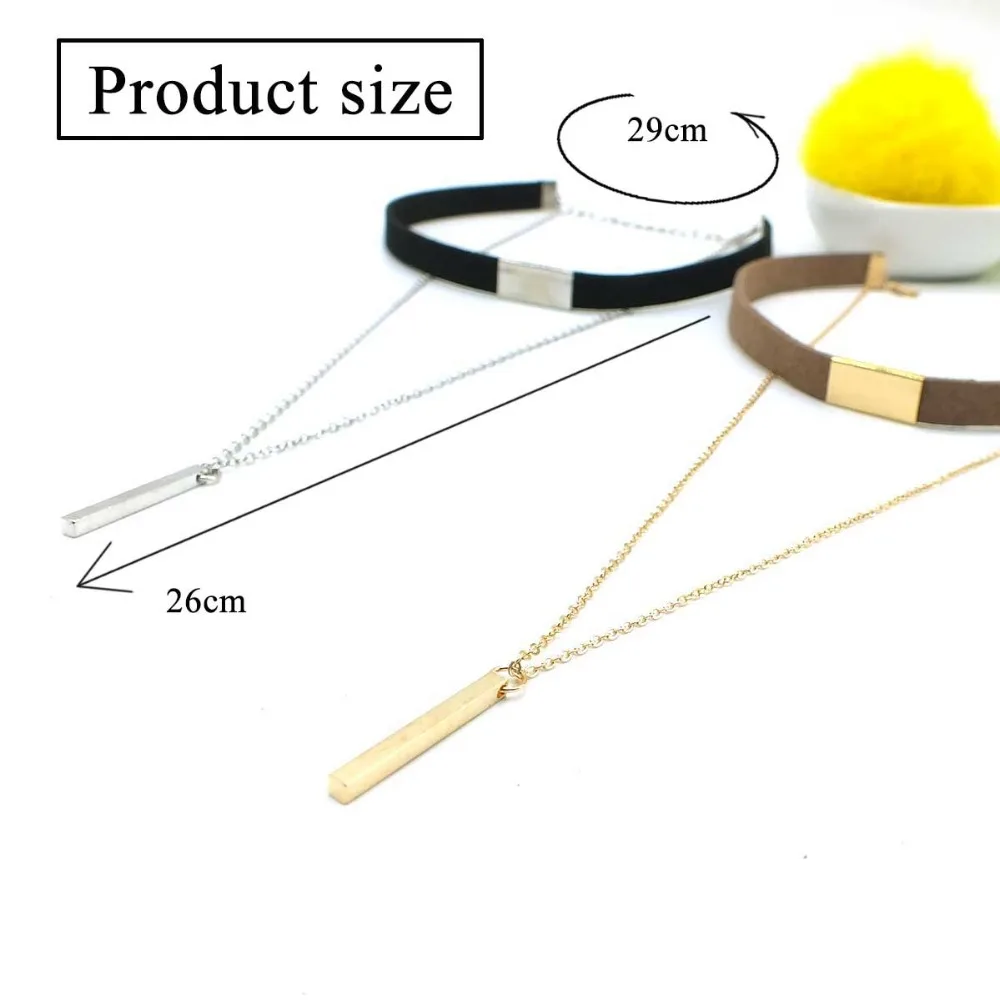 ZOEBER женское колье из черного бархата золотистого цвета|black velvet choker necklace|velvet