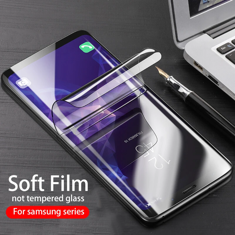 2 шт./лот 3D мягкая ПЭТ пленка для Samsung Galaxy S20 ультра S10 рlus Lite S9 S8 S10e Примечание 10 Pro