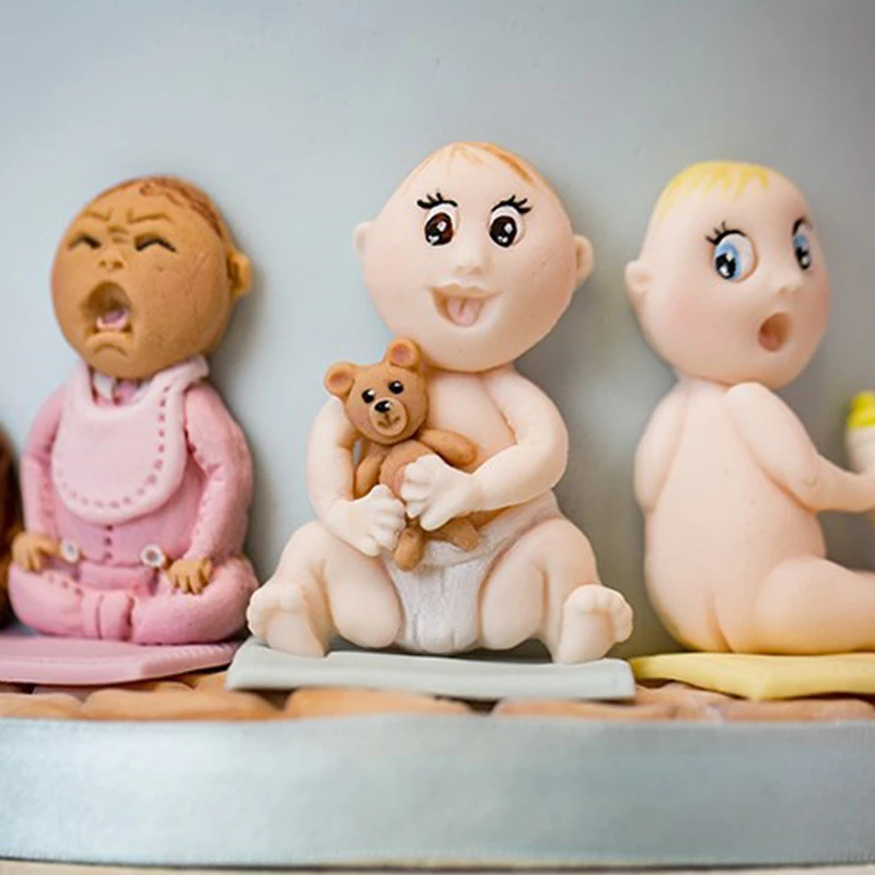 Силиконовая форма для младенцев в виде шоколада мастики сахарная елка кухонная