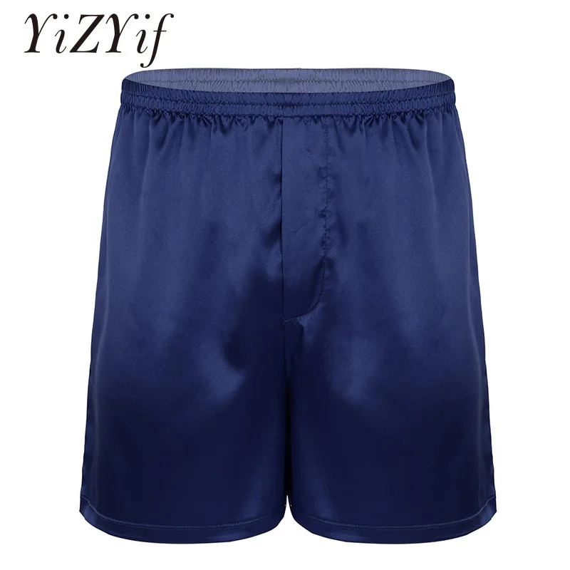 Мужские атласные трусы-боксеры мягкие удобные сексуальные однотонные мужские