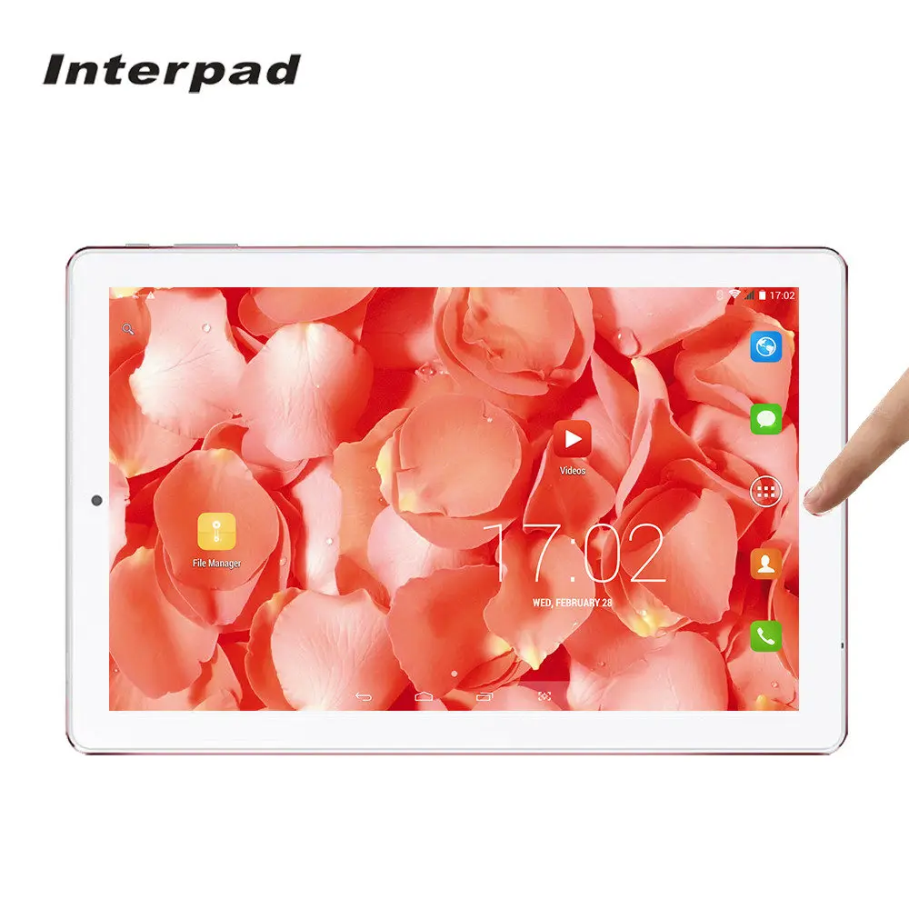 Interpad оригинальный высокого класса таблетки 10.1 дюймов MTK6582 Quad Core 3G вызова android