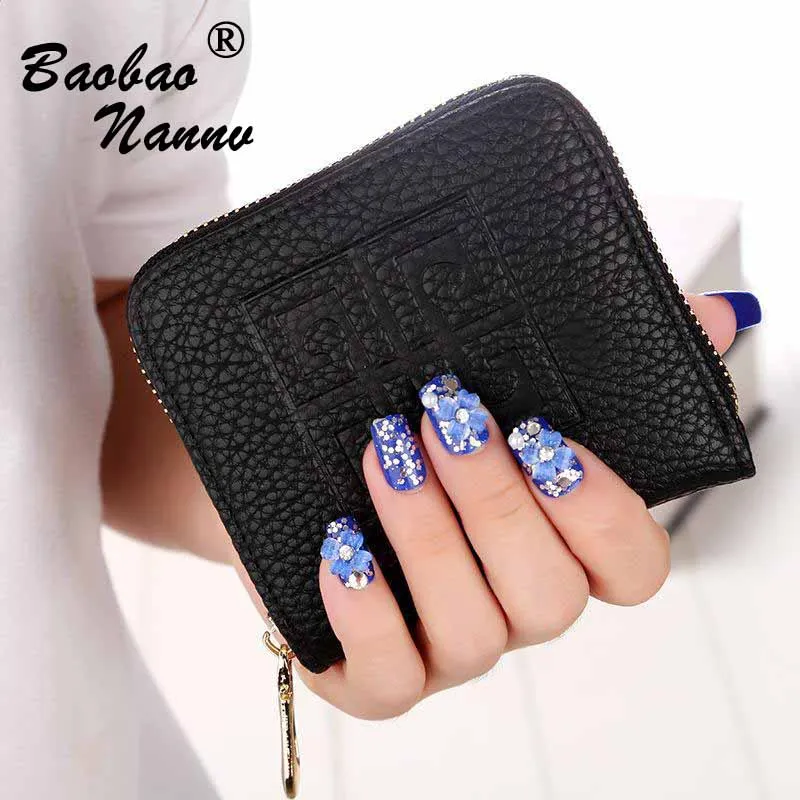 Женский кошелек из синтетической кожи Модный мягкий для монет брендовый рисунок