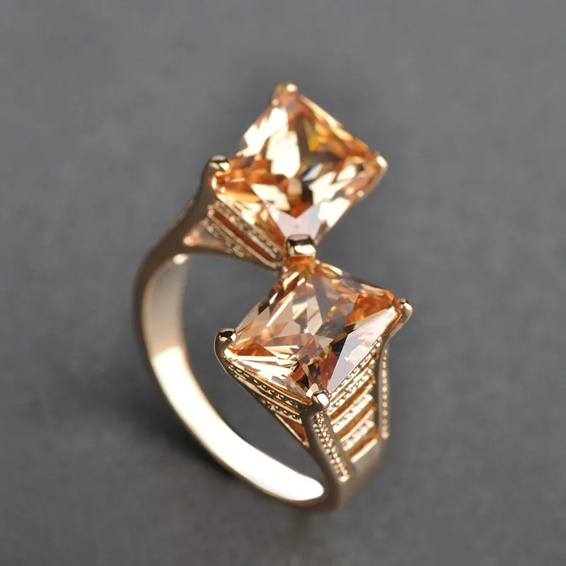 Кольца в благородном стиле MECHOSEN модные стразы свадебные кольца для невесты