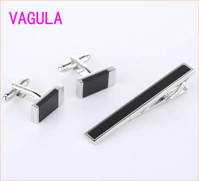 Drop ship VAGULA Excellent Tie Clip Cufflink Set Bar Cuff links Gemelos Men Jewelry Groom Gifts 38 | Украшения и аксессуары