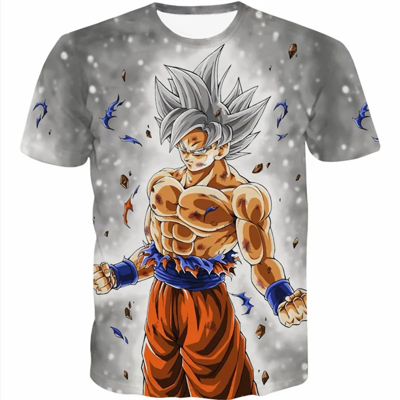 Для мужчин женщин Dragon Ball футболка 3D Футболка с принтом человек Мультфильм Аниме