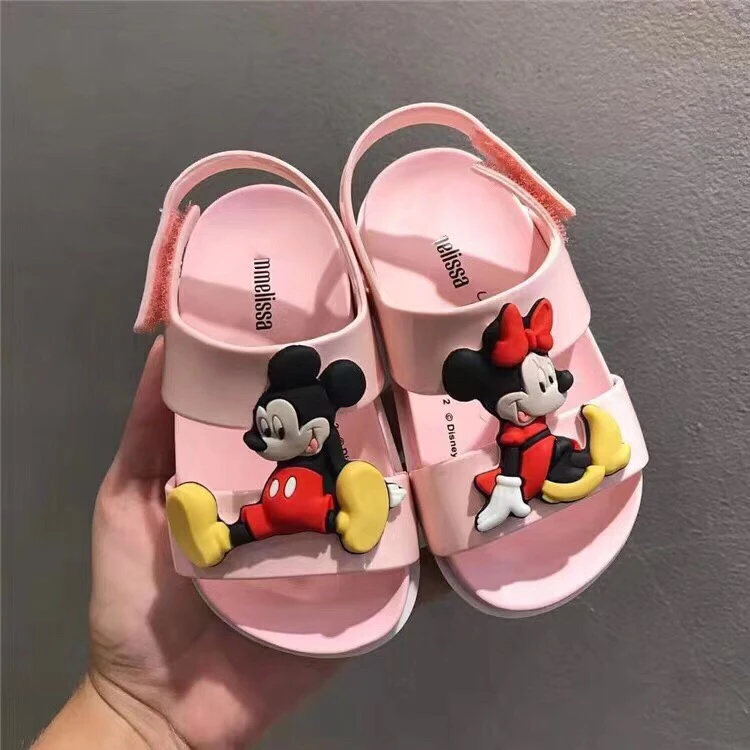 Melissa Ultragirl Mickey/2019 г. Новые летние Пластиковые туфли для девочек и мальчиков