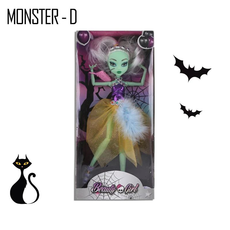 monster - D 1 шт./компл. совместное 28 см Monster Плюшевые игрушки высокое куклы, игрушки для девочек Обучающие куклы bjd кукла Монстр подарок для девочек высокое оригинальная модная Кукла - Цвет: monster - D