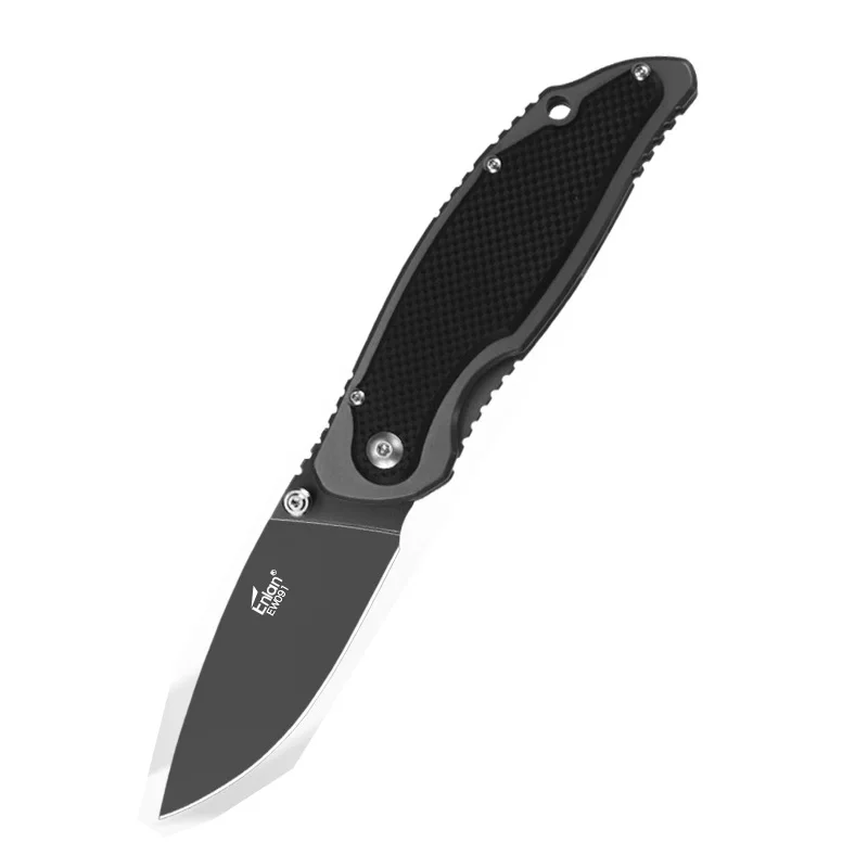 EW091-G10 ENLAN EW091 8Cr13Mov лезвие Алюминий/G10 Ручка складной карман Открытый Отдых Выживание Карманный Утилита Охотничий Нож - Цвет: EW091-G10