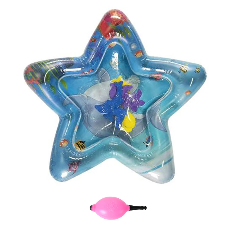 Star F Детский водный игровой коврик, животик, игрушки для новорожденных, игровой коврик, ПВХ, для малышей, забавная активность, надувной коврик, детские игрушки, ковер для морского мира - Цвет: Star F